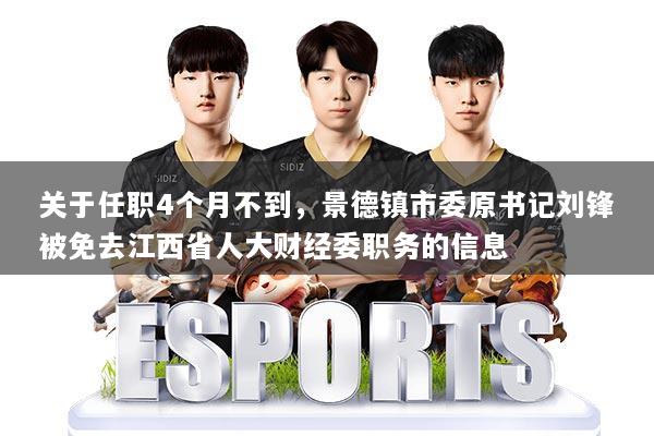 关于任职4个月不到,景德镇市委原书记刘锋被免去江西省人大财经委职务的信息